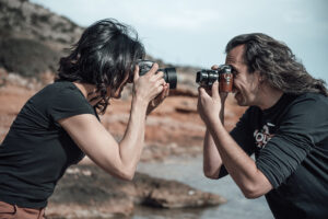 Photographers Clio Psaraki and Akis Christou